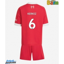 Liverpool Milos Kerkez #6 Hjemmedraktsett Barn 2025-26 Kortermet (+ Korte bukser)